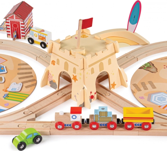 Château de sable avec passage pour un maximum de plaisir