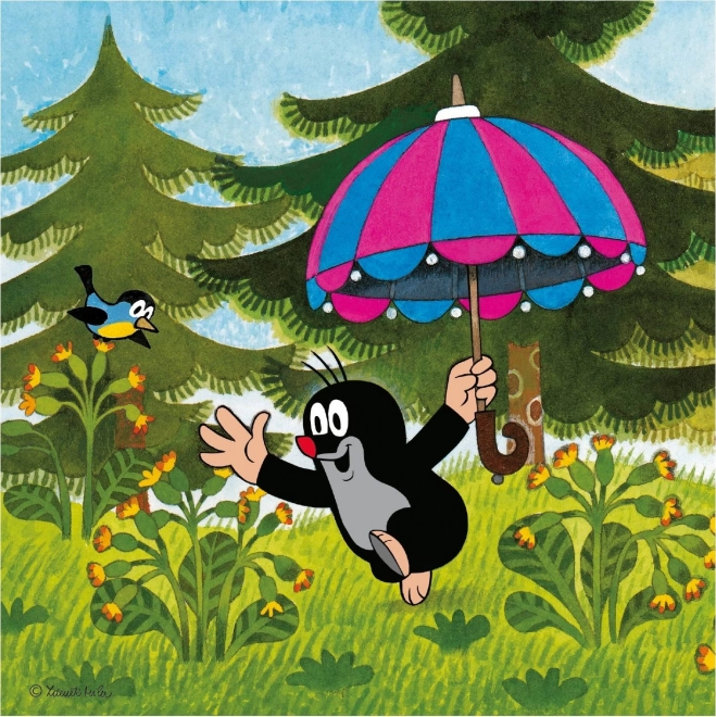 Dino Kret et l’ombrelle puzzle 3x55 pièces