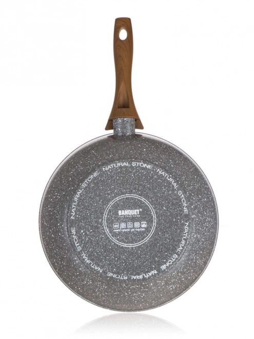 Poêle WOK 28 cm PIERRE NATURELLE