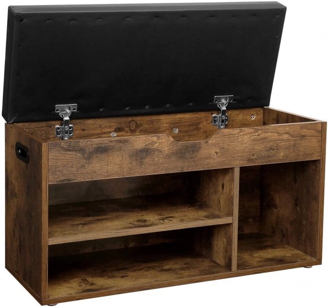 Banc à chaussures en bois de style loft