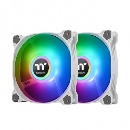 Ventilateur Thermaltake Pure Duo 12 ARGB Sync Radiator Fan 2 Pack blanc