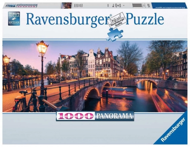 Puzzle Panorama d'Amsterdam 1000 pièces
