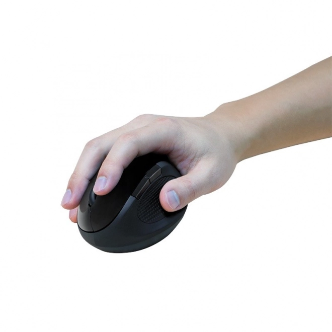 Souris optique ergonomique sans fil 2.4GHz 1600dpi noire