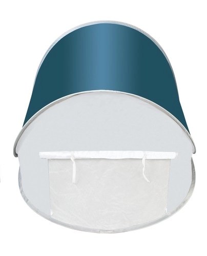 Tente de plage bleu-gris - 145 x 100 x 70 cm