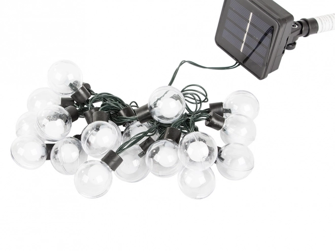 Éclairage solaire de jardin avec 20 ampoules LED chaudes