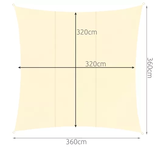 Bâche solaire 3,6x3,6 m Gardlov 23165