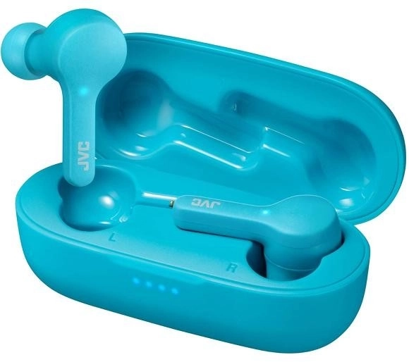 Écouteurs sans fil JVC Gumy en couleur turquoise