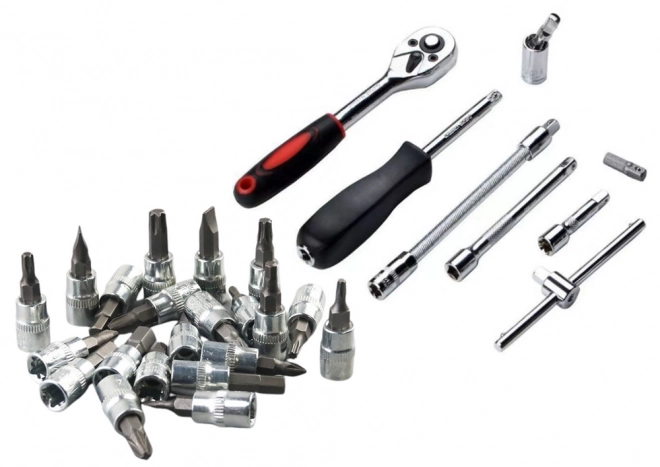 Set de clés à douilles 1/4" - 46 pièces dans une mallette