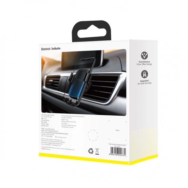 Support de voiture gravitationnel Baseus Glaze pour grille de ventilation