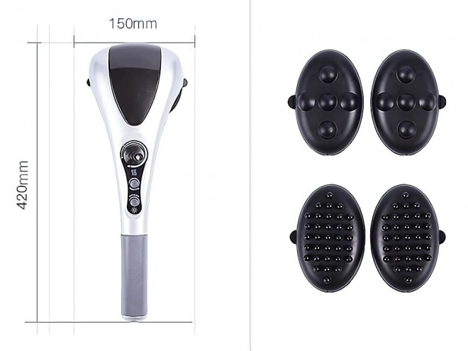Appareil de massage double vibrant avec lumière infrarouge