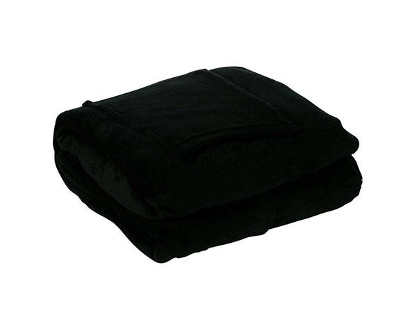 couverture polaire noire avec manches XXL