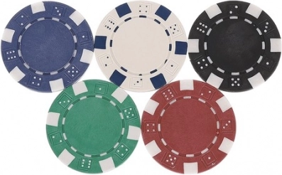 Jetons professionnels avec noyau métallique (10 g)