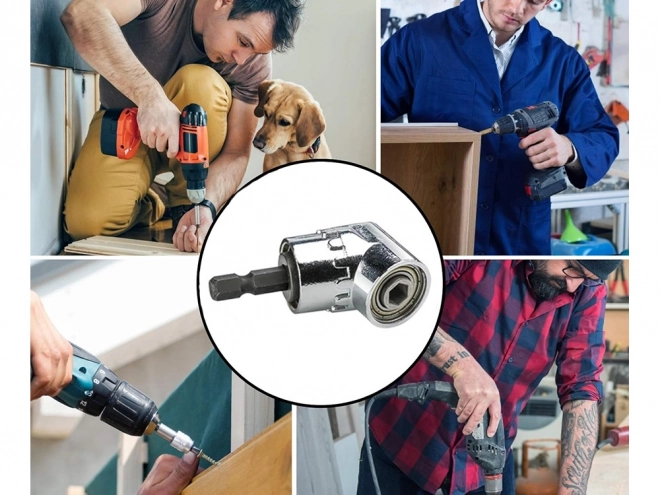 Adaptateur angulaire pour visseuse avec poignée hexagonale
