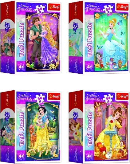 Quatre motifs enchantés de princesses