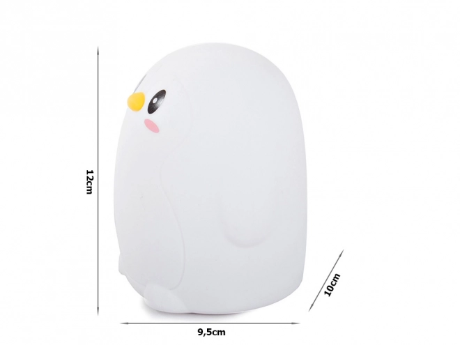Lampe de nuit en silicone pingouin