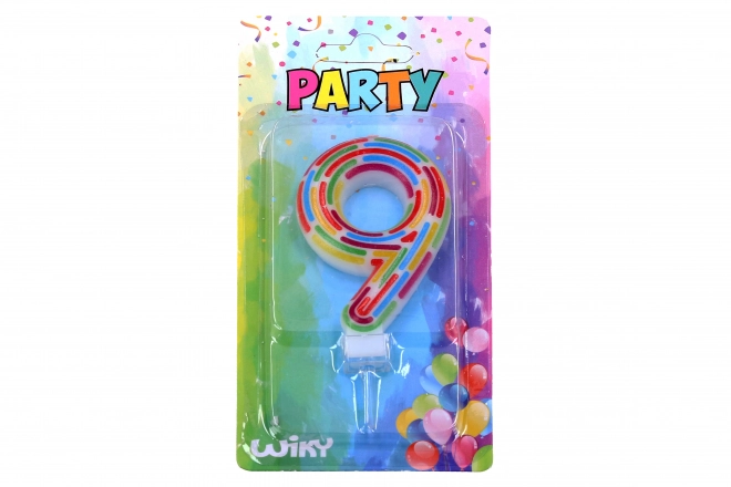 Bougie d'anniversaire numéro 9