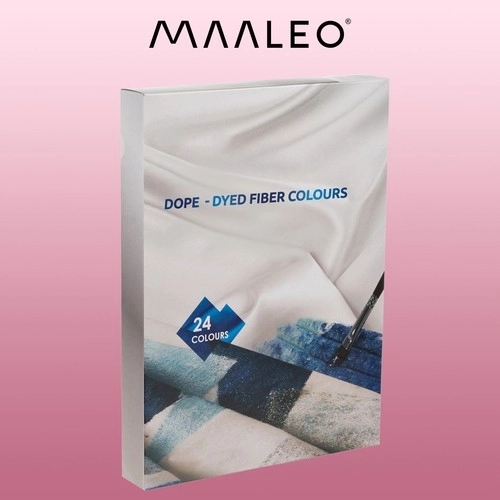 Peintures pour textile - 24 pcs. 180ml Maaleo 22948