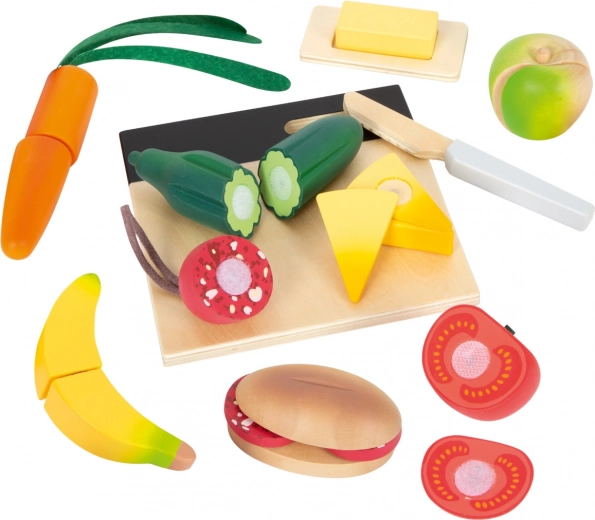 Aliments réalistes avec velcro