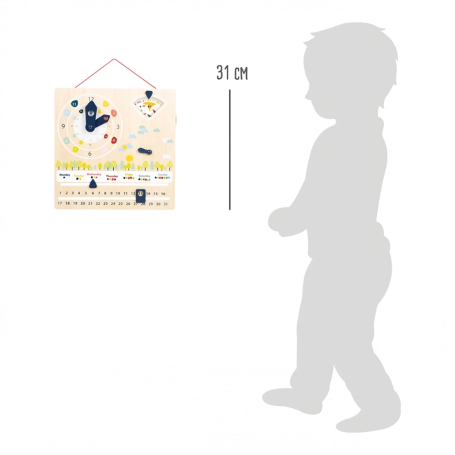 Calendrier didactique Small Foot avec horloge