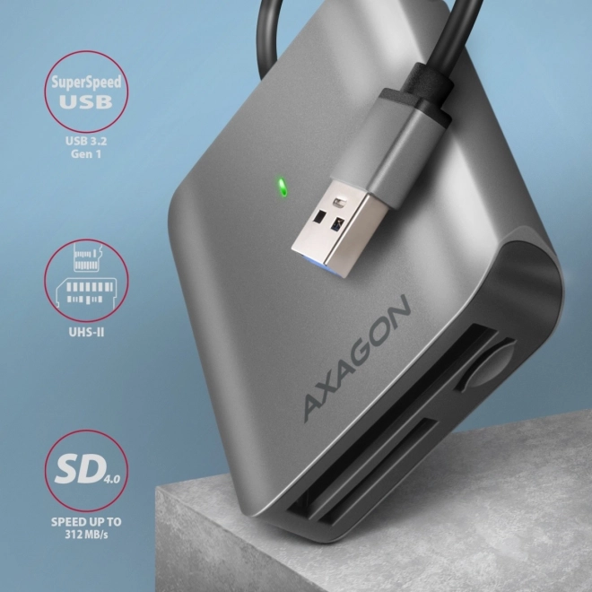 Lecteur de cartes Axagon CRE-S3 USB 3.2 Gen 1