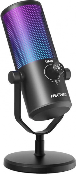 Microphone Neewer avec éclairage RVB