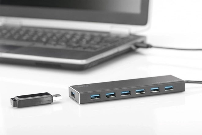 Concentrateur USB 3.0 à 7 ports, aluminium