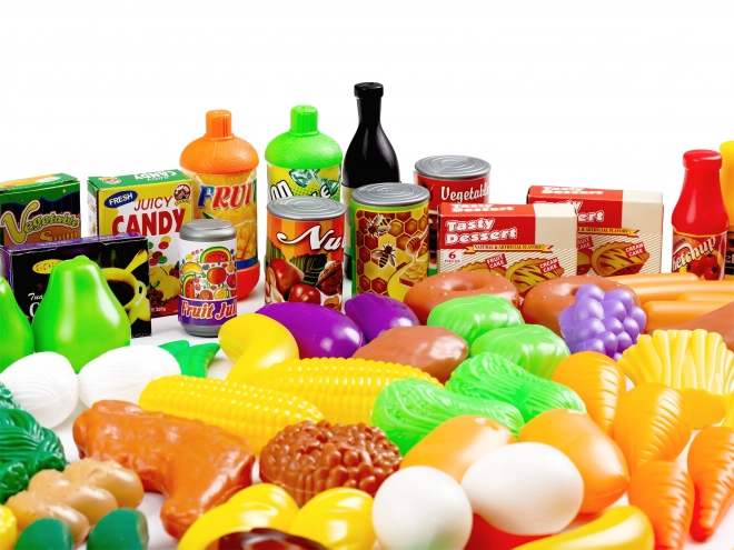 Fruits et légumes en plastique pour la cuisine 120 pcs