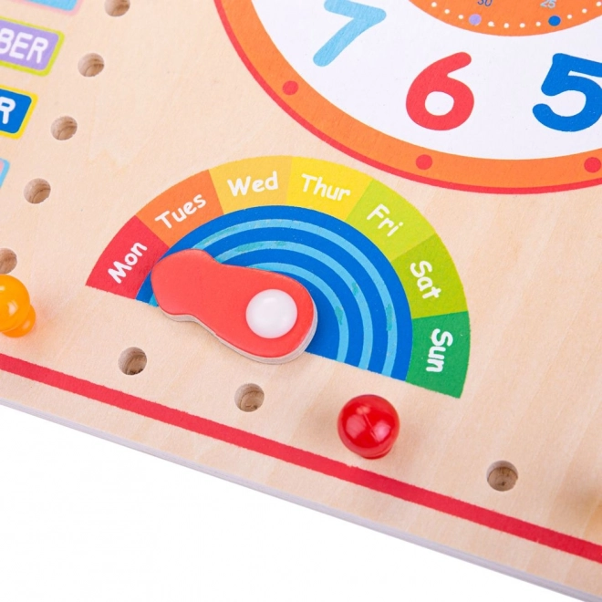Bigjigs Toys Calendrier avec horloge