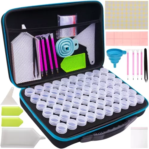 Grande trousse d'accessoires pour peinture au diamant