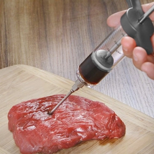 Injecteur pour marinades + 3 aiguilles Ruhhy 23055