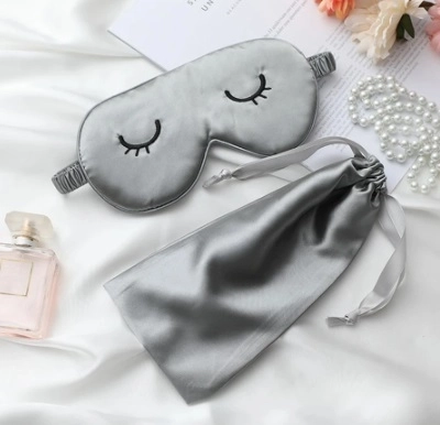 Masque de sommeil avec étui gris