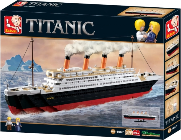 Le Titanic emblématique en set de construction SLUBAN