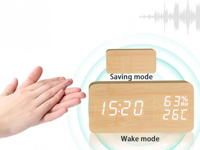 Réveil électronique moderne avec USB