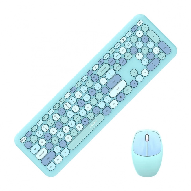 Ensemble clavier et souris sans fil MOFII bleu