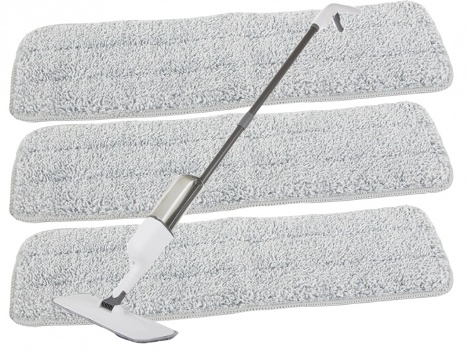 Serpillière pliable avec support et pulvérisateur
