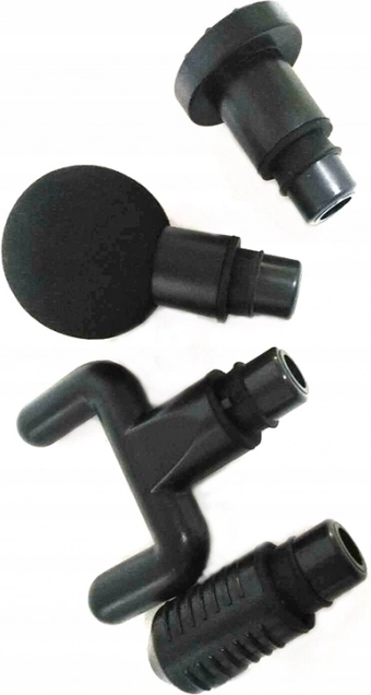 Quatre embouts interchangeables pour différents groupes musculaires