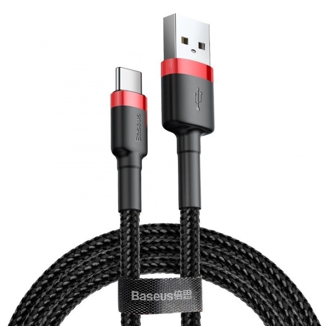 Câble USB-C Baseus Cafule 3A 1m rouge-noir