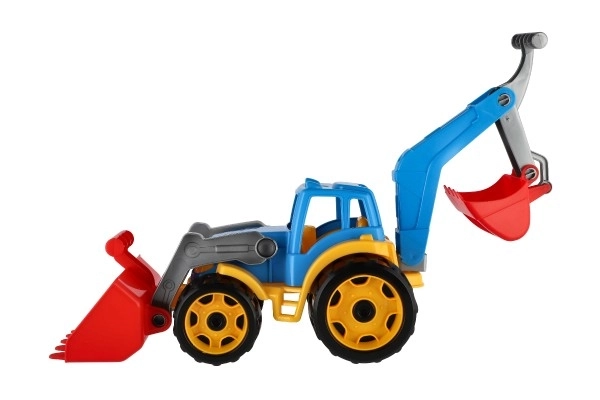 Tracteur avec pelle et excavateur