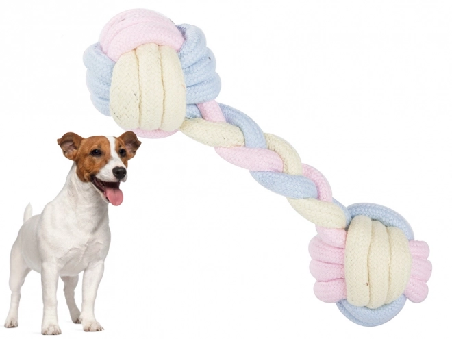 Jouet à tirer pour chiens - Os textile résistant