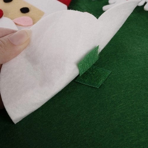 Sapin de Noël en feutre DIY avec décorations amovibles 90 cm