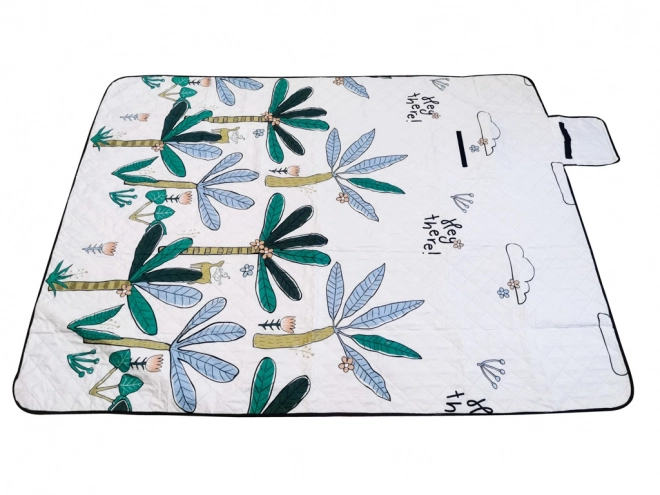 Couverture de plage de pique-nique de camping palmiers 200x200