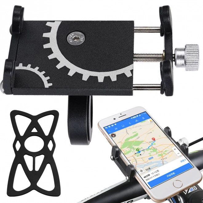 Support de téléphone en aluminium pour guidon