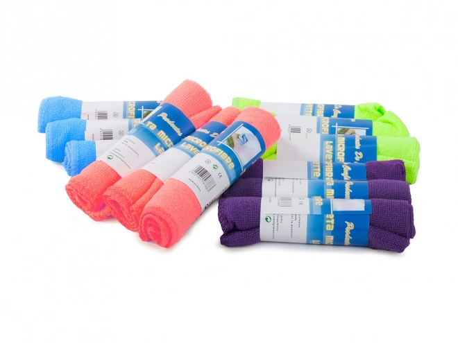 Ensemble de lingettes de nettoyage en microfibre 12 pcs