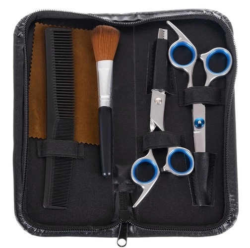 Ciseaux de coiffure 2 pièces + accessoires
