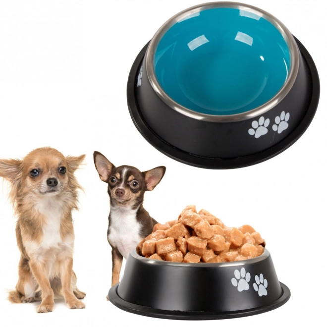 Bol antidérapant pour chiens en inox 400 ml