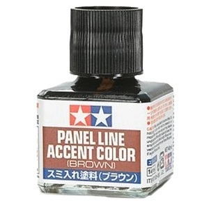 Accent de panneau brun Tamiya