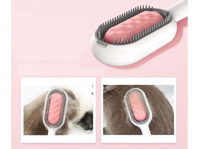 Peigne en silicone 3-en-1 pour animaux de compagnie