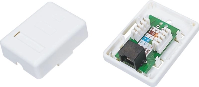 Prise murale UTP cat. 6 1× RJ45