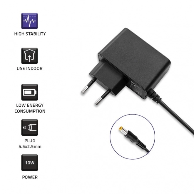 Adaptateur d'alimentation Qoltec 10W 5V 2A