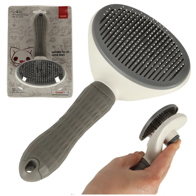 Brosse automanageante pour poils de chiens et chats